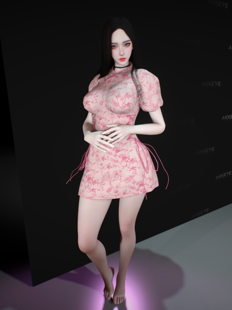 Oriental Blossom Dress