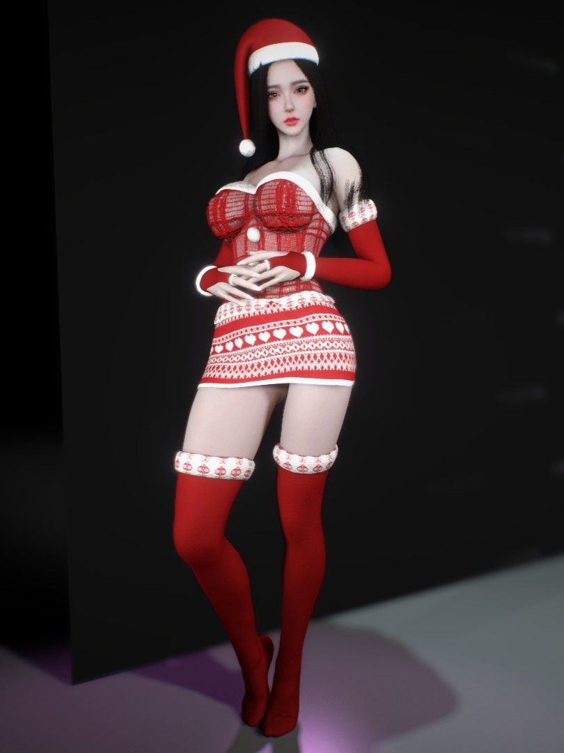 Knitted Christmas Outfit Set