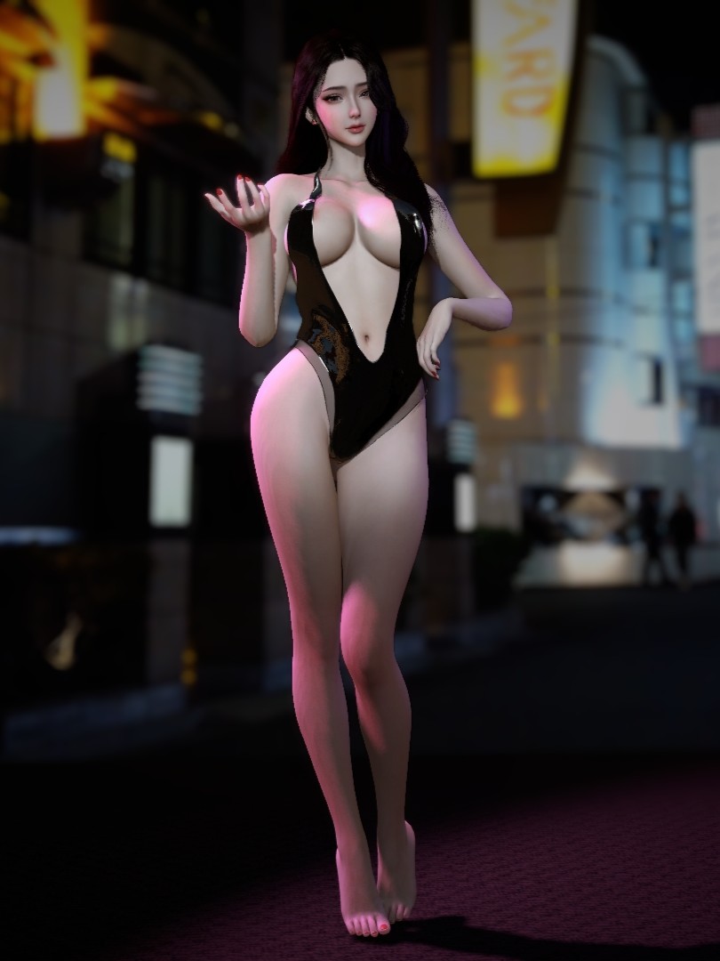 Lacquer hollow tight fitting clothing