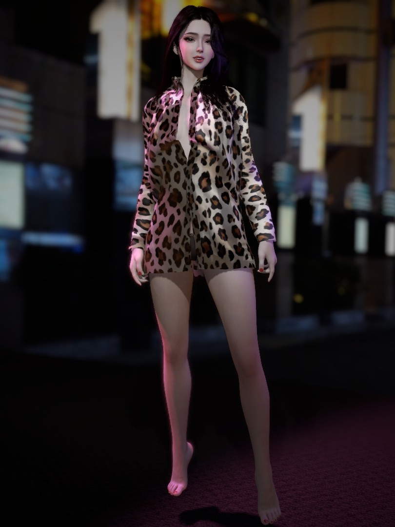 XL loose leopard print shirt