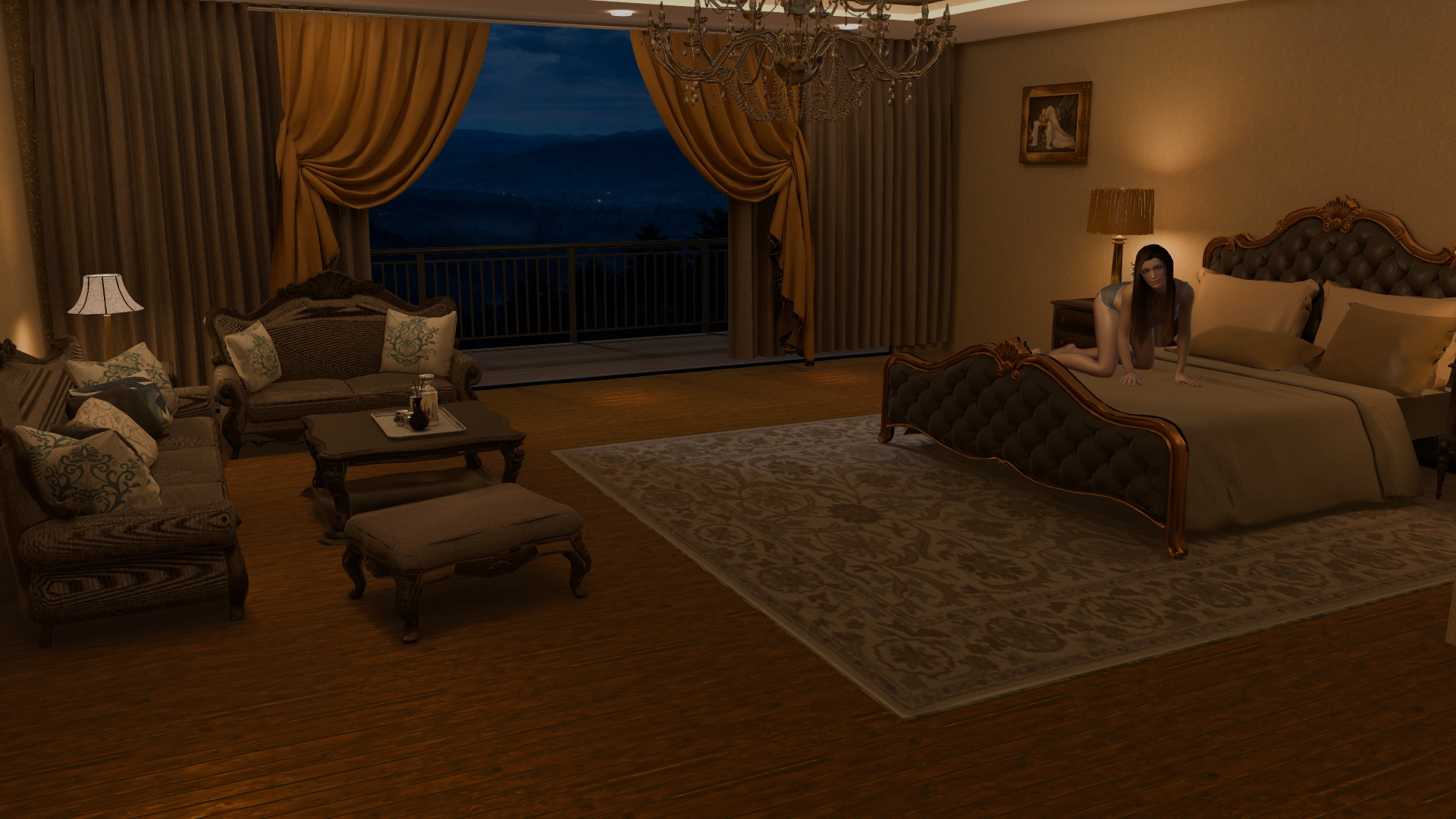 LDR.Moonlit Classic Bedroom.1 1