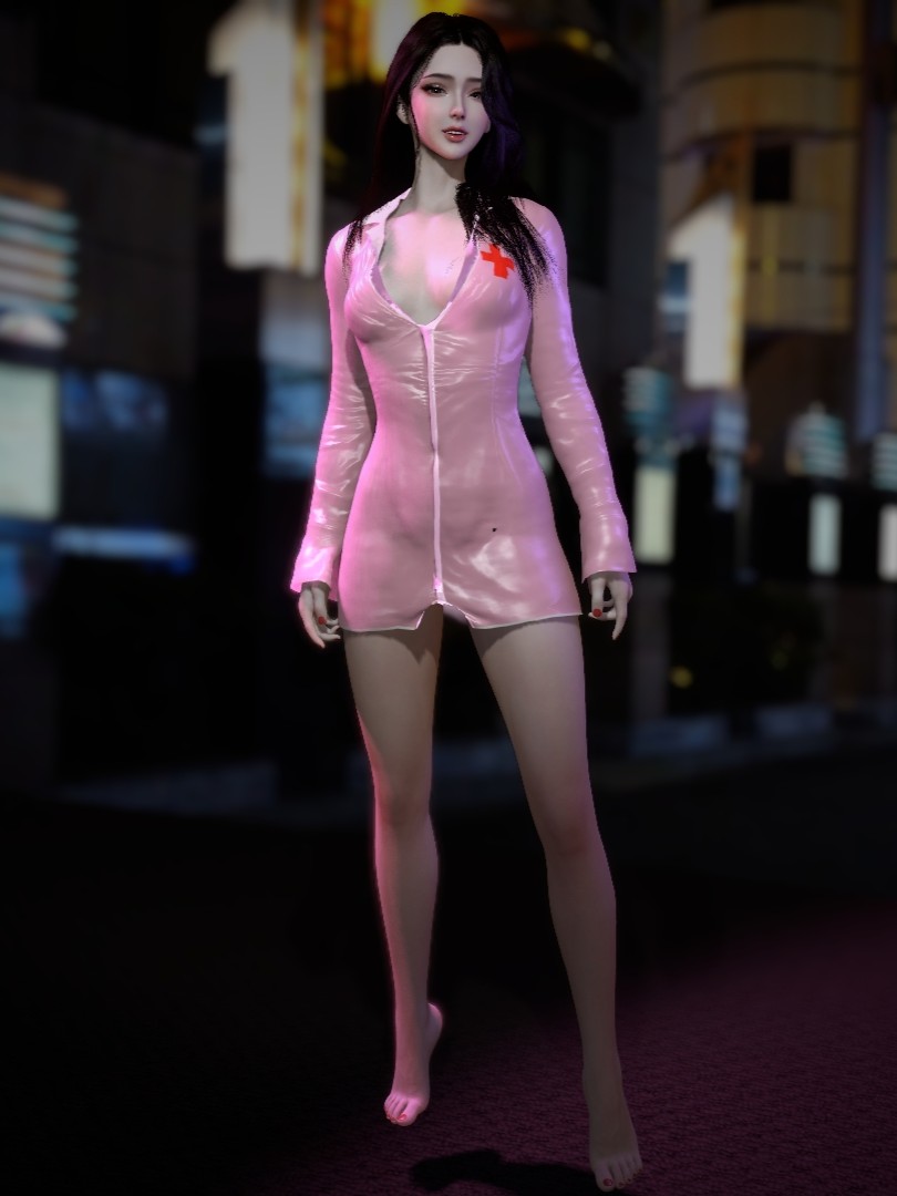 KKND.Sexy tight nurse mini skirt.1
