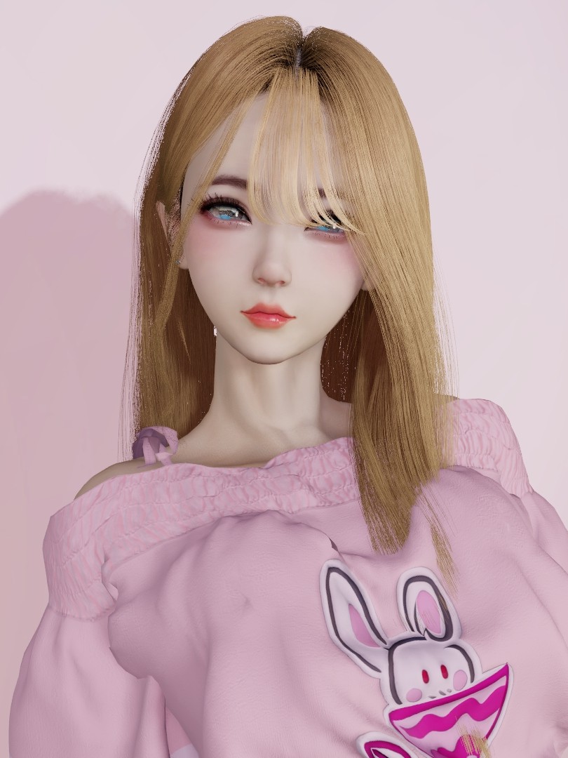 Cute blonde little girl