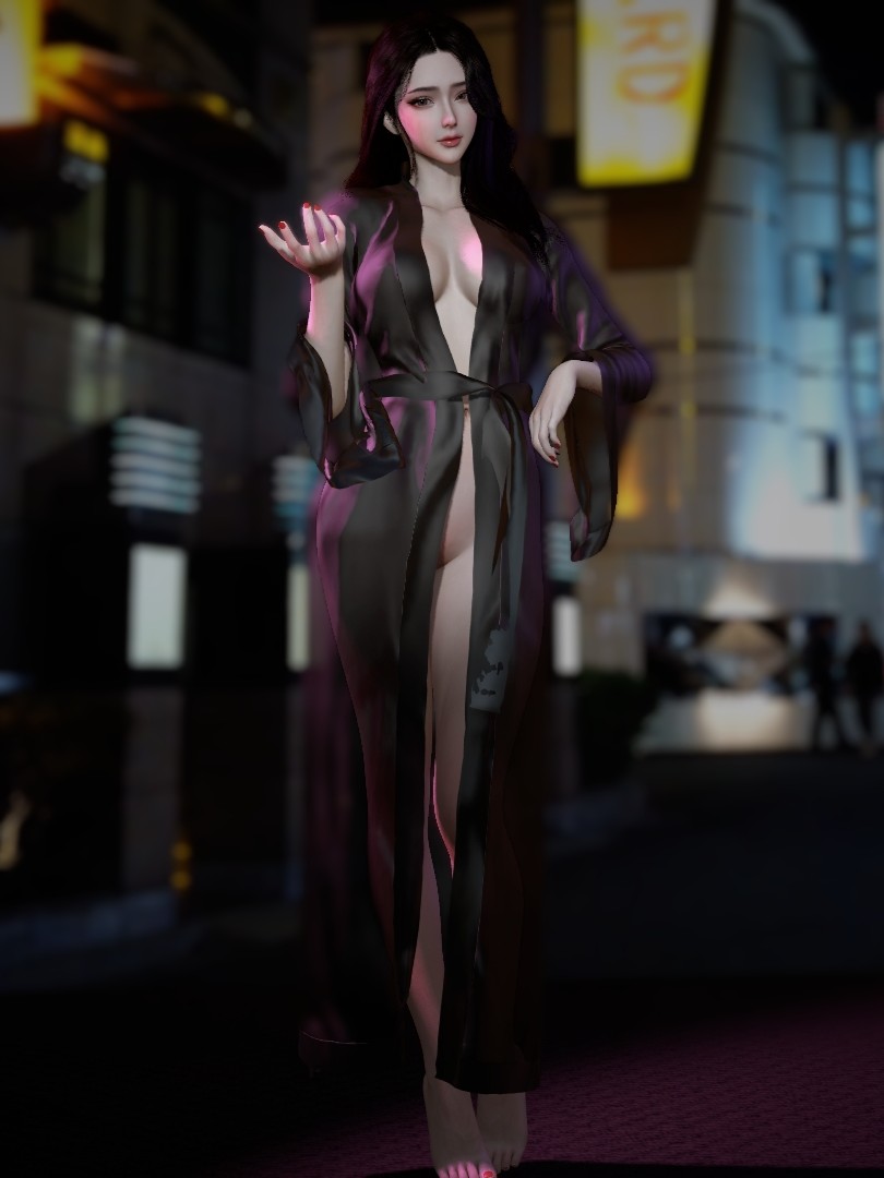 Long ice silk pajamas