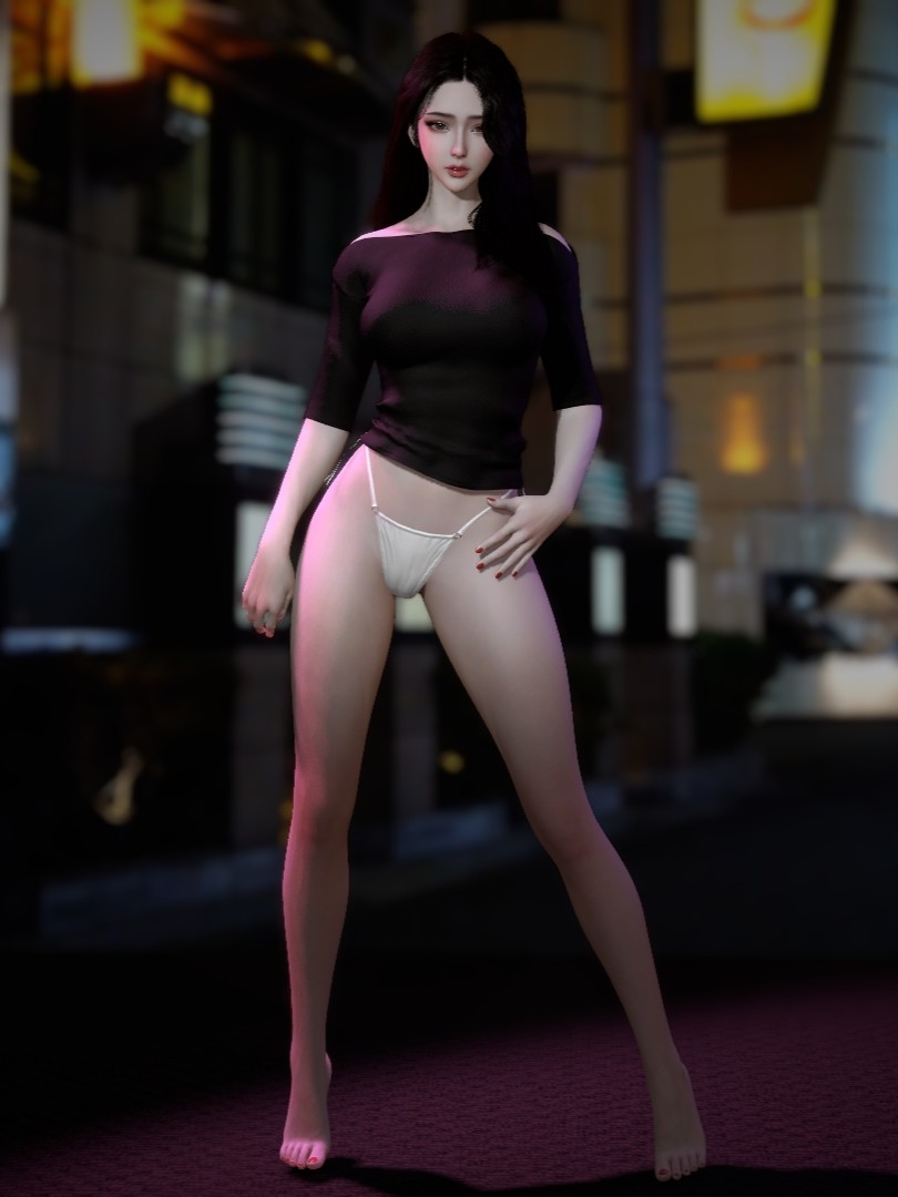 KKND.off shoulder gentle long sleeved short shirt.1
