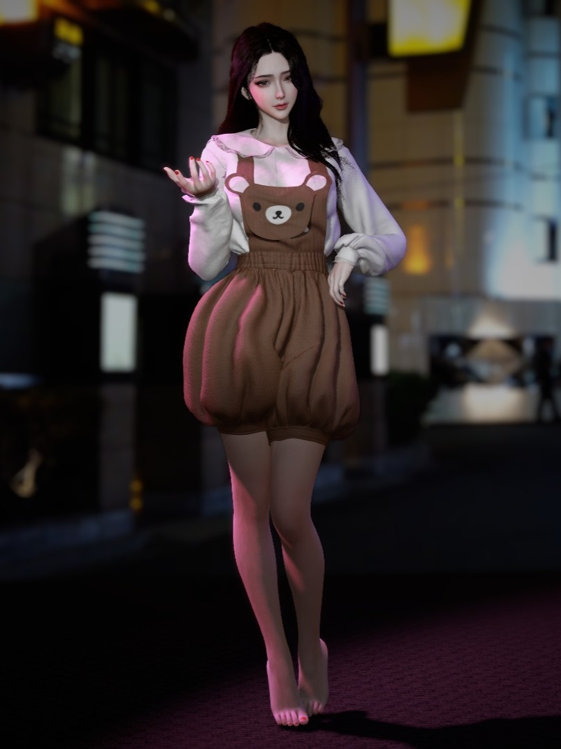 vvvevevvv.Bear Overalls Outfit.1