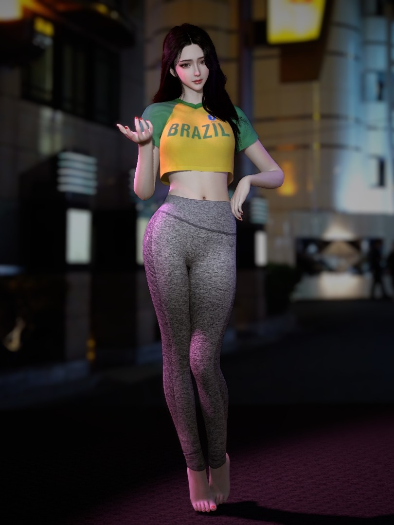 Brazil Tshirt Gym leggings