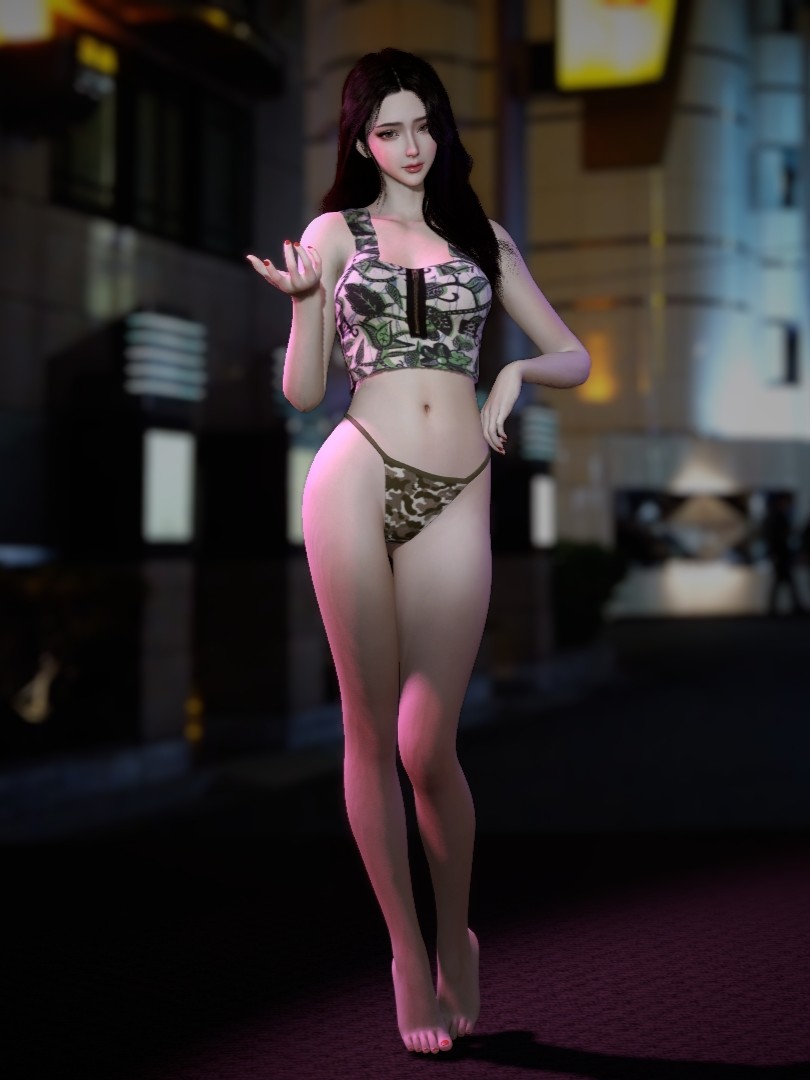 GreenPatternTop Army Thong