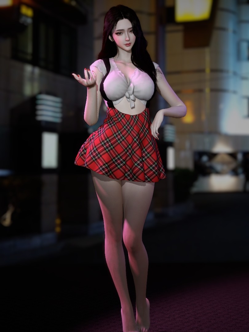 Tied top and Skirt with straps